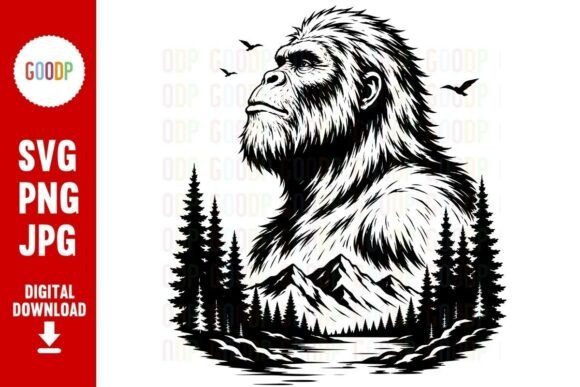 Bigfoot Mountain Nature SVG: Your Next Outdoor Design Asset