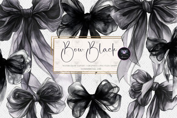 Black Bow Elegant Clipart Watercolor: A Designer's Guide