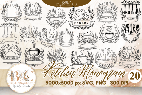 Bring Timeless Charm to Your Culinary Projects with This Monogram Set