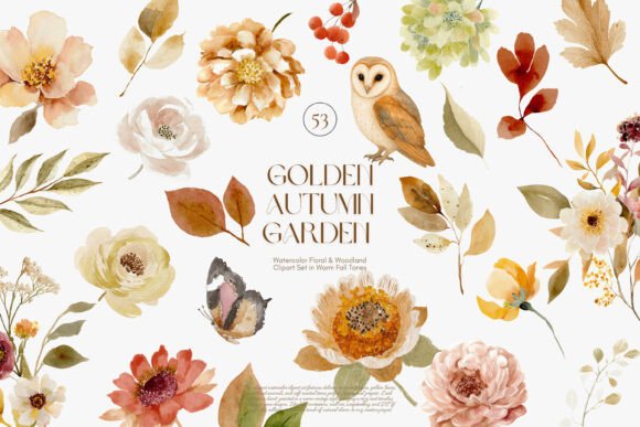 Capturing Autumn's Charm: A Designer's Guide to the Fall Florals and Woodland Clipart Set