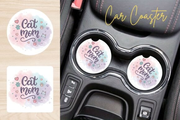 Cat Mom Car Coaster PNG: More Than Just a Cute Design