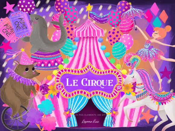Infuse Whimsy and Charm: Mastering Pink Circus Clipart for Modern Design