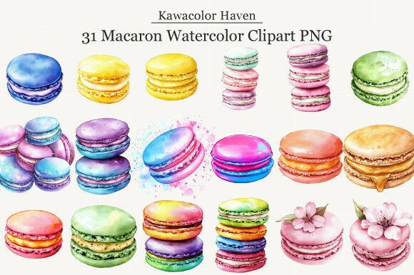 Macaron Watercolor Clipart PNG: A Designer's Guide to Sweet Visuals