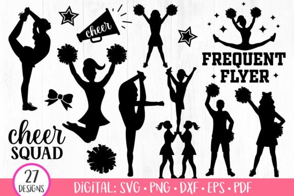 Modern Cheer SVG Bundle for DIY Projects