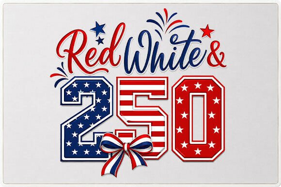 Patriotic Red White Blue Graphic PNG: Bold Americana Design