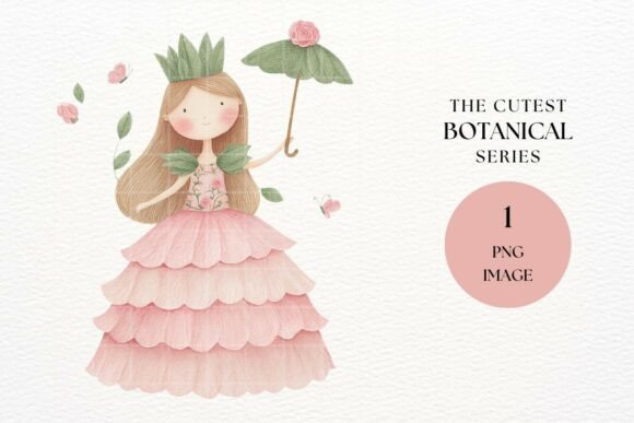 Rose Princess Leaf Umbrella Clipart: A Designer's Guide