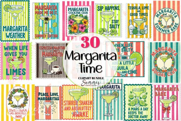 Summer in a Bundle: Crafting with Margarita Time Clipart