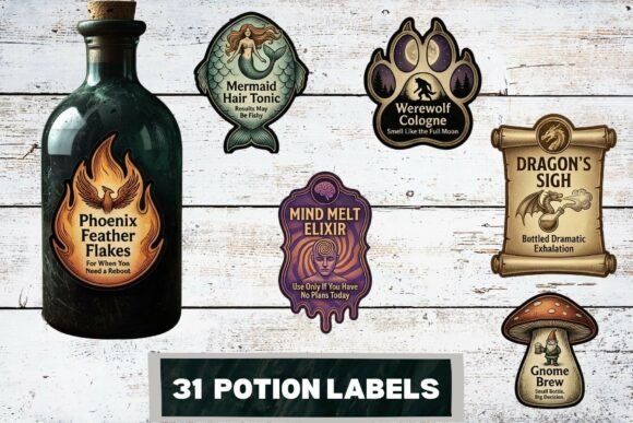 Unleash Your Inner Apothecary with Fantasy Potion Labels