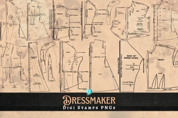 Unlocking Creative Potential with Dressmaker Digi Stamps Overlays PNG