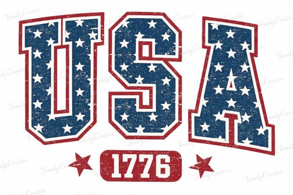 USA 1776 Grunge Patriotic PNG: A Bold Design Asset