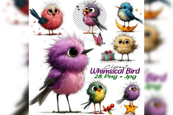 Whimsical Bird Clipart PNG Watercolor Set: A Designer's Guide